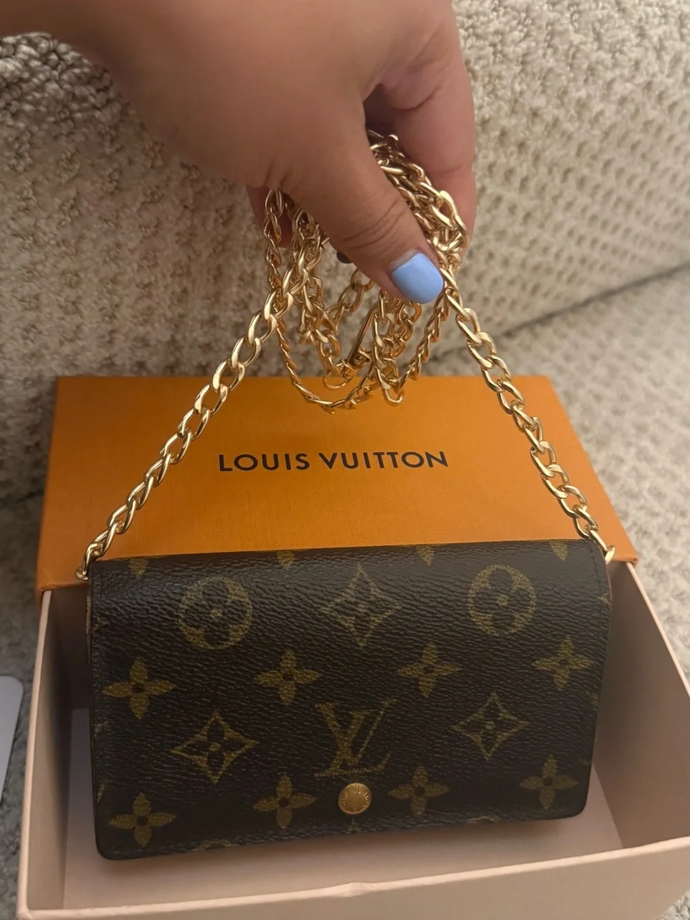 Louis Vuitton Monogram Compact Wallet in Brown